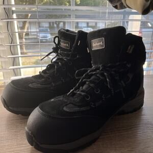DieHard Size 13 w Men’s Work Hiking Boots Suede Steel Toe Black Gray Mars Nice!